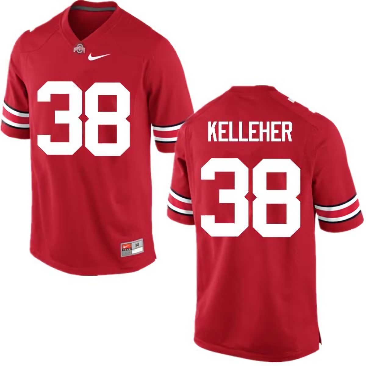 Logan Kelleher Ohio State Buckeyes Men's NCAA #38 Nike Red College Stitched Football Jersey OWG1056DC